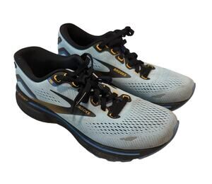 Brooks Ghost 15 Women's Running Shoes Size 5.5 Light Blue / Gold Neutral